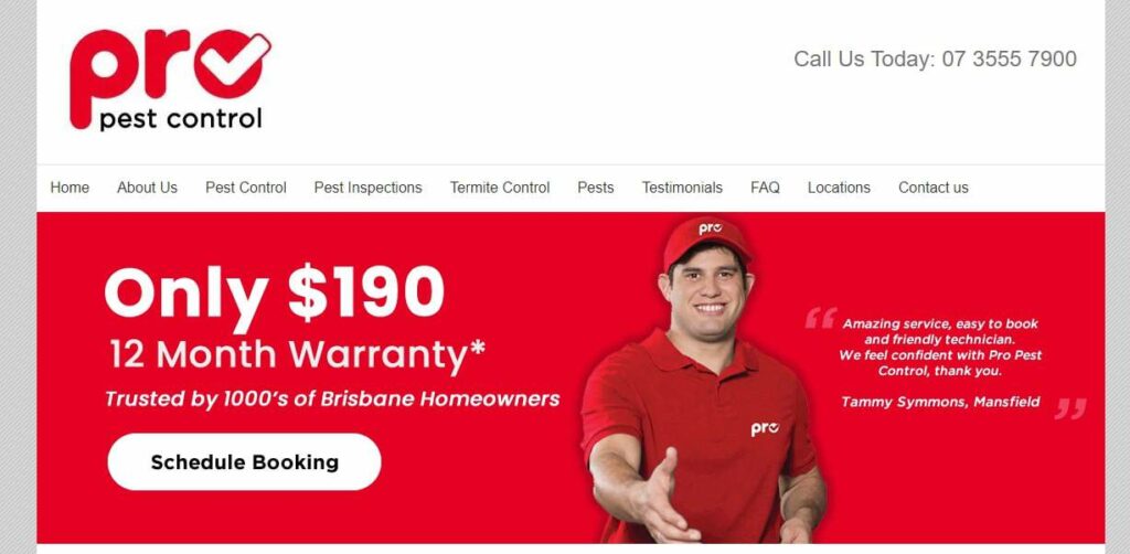 Pro Pest Control's Homepage