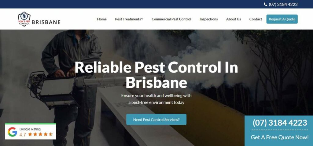 Tom’s Pest Control's Homepage
