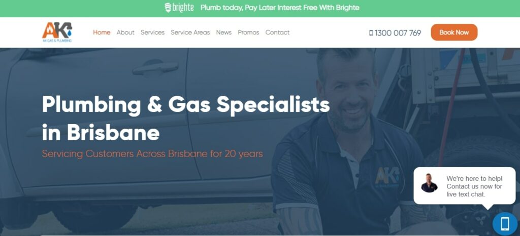 AK Gas & Plumbing Homepage