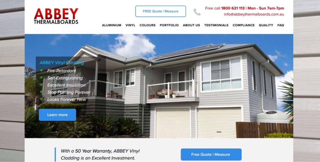 Abbey Thermalboards Cladding Homepage