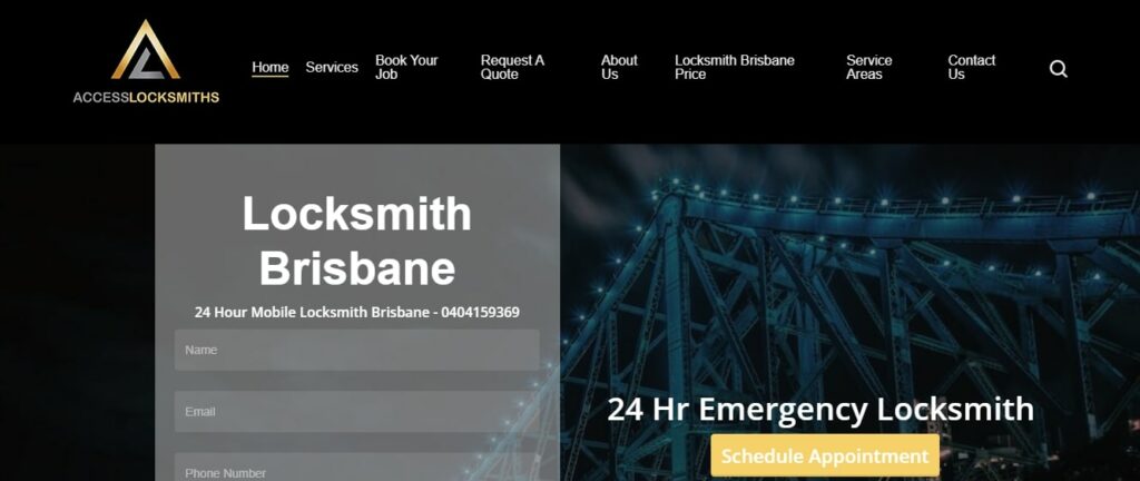 Access Locksmiths Homepage