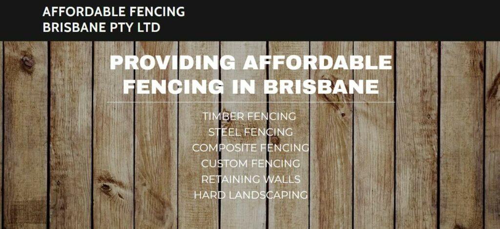 Affordable Fencing Brisbane Homepage