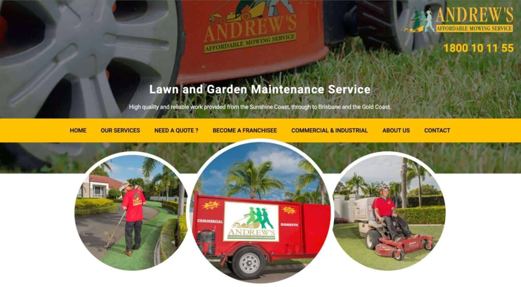Andrew’s Mowing Homepage