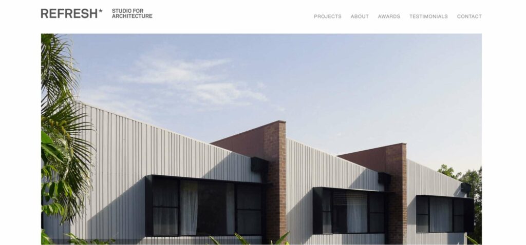Arch. Erhard Rathmayr of Refresh Studio for Architecture Homepage
