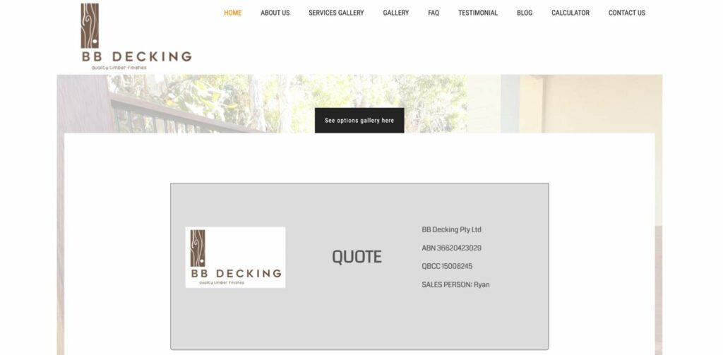 BB Decking Homepage
