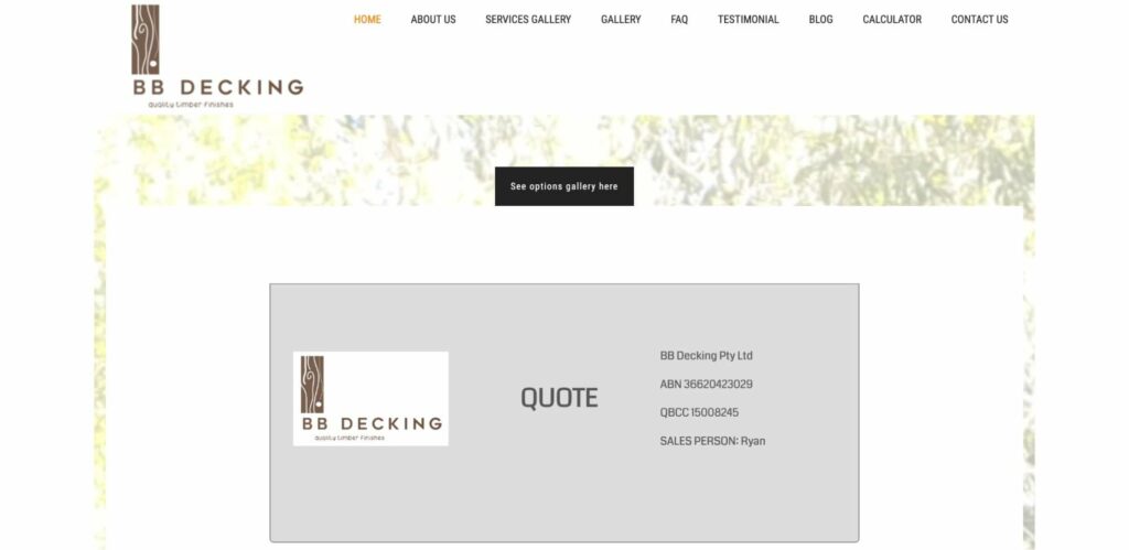 BB Decking Homepage