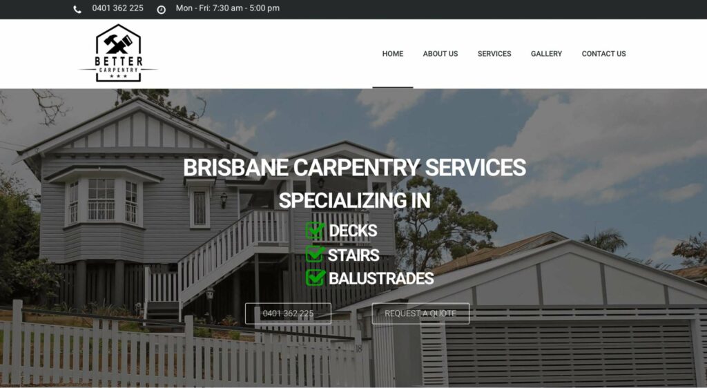 Better Carpentry Homepage