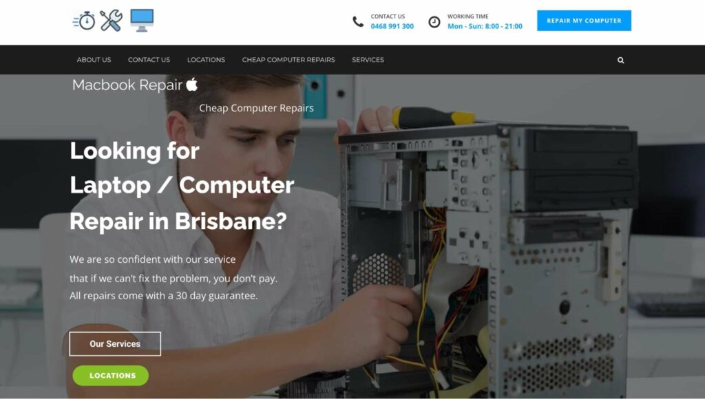 Brisbane Computer Fix Homepage