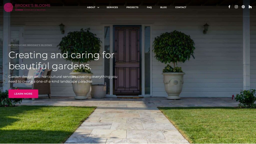 Brooke’s Blooms Homepage