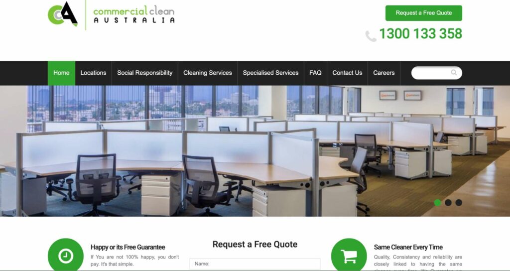 Commercial Clean Australia Homepage