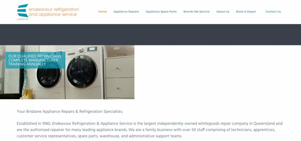 Endeavor Refrigeration & Appliance Services Homepage