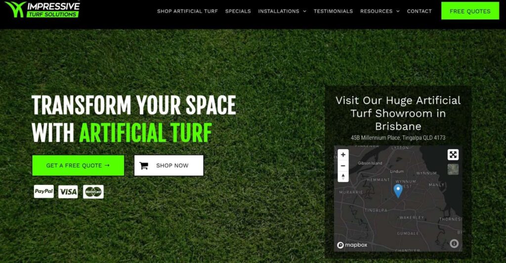 Impressive Turf Solutions Homepage