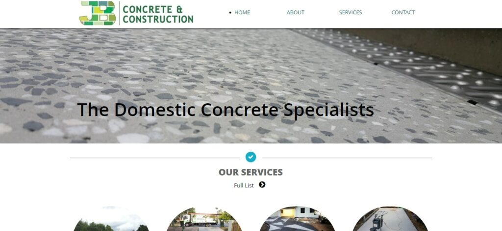 JB Concrete & Construction Homepage
