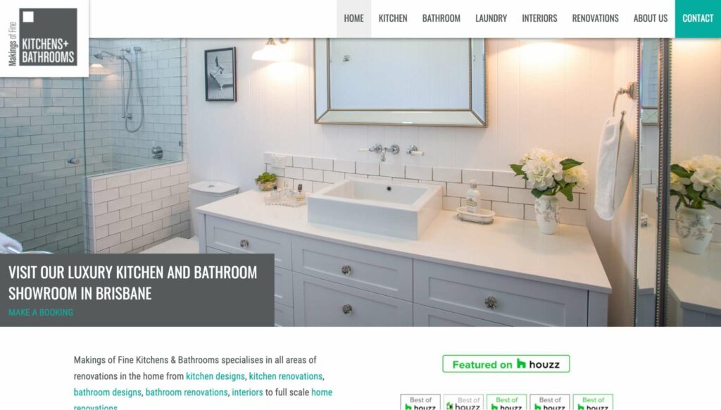 Makings of Fine Kitchens and Bathrooms Homepage
