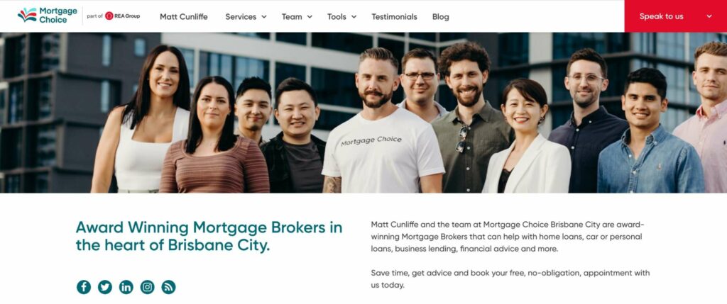 Mortgage Choice Homepage