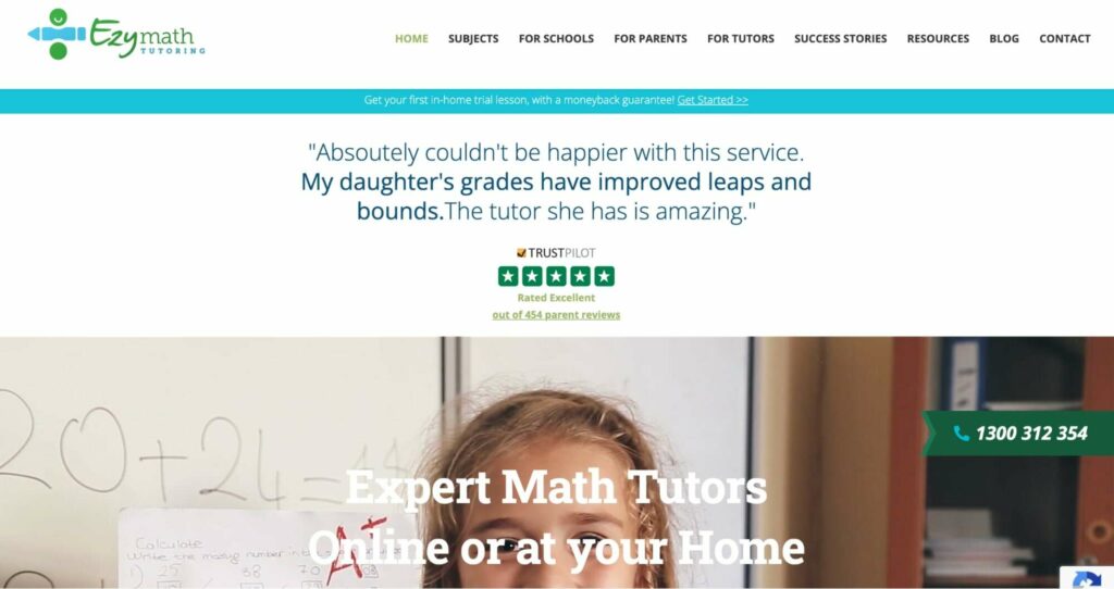 Nilufar of Ezymath Tutoring Homepage