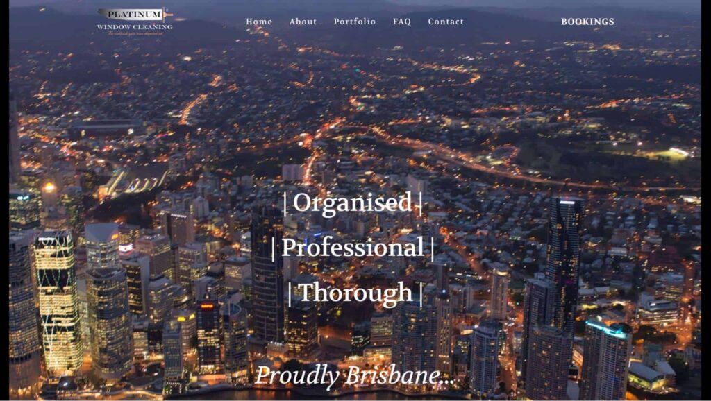 Platinum Window Cleaning Homepage