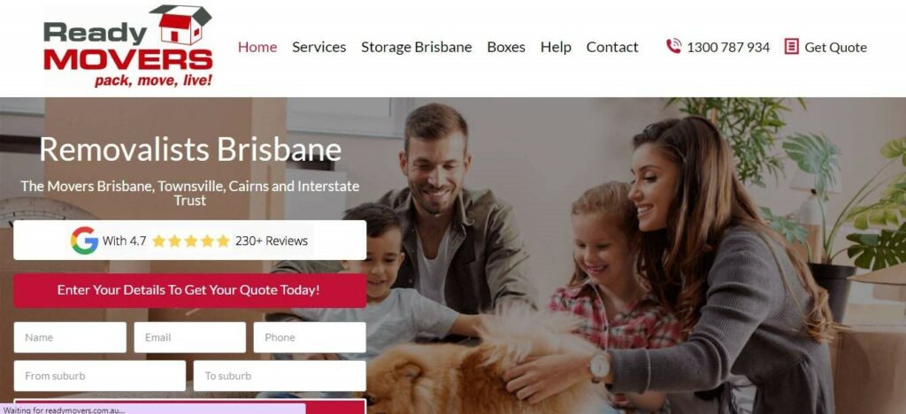 Ready Movers Homepage