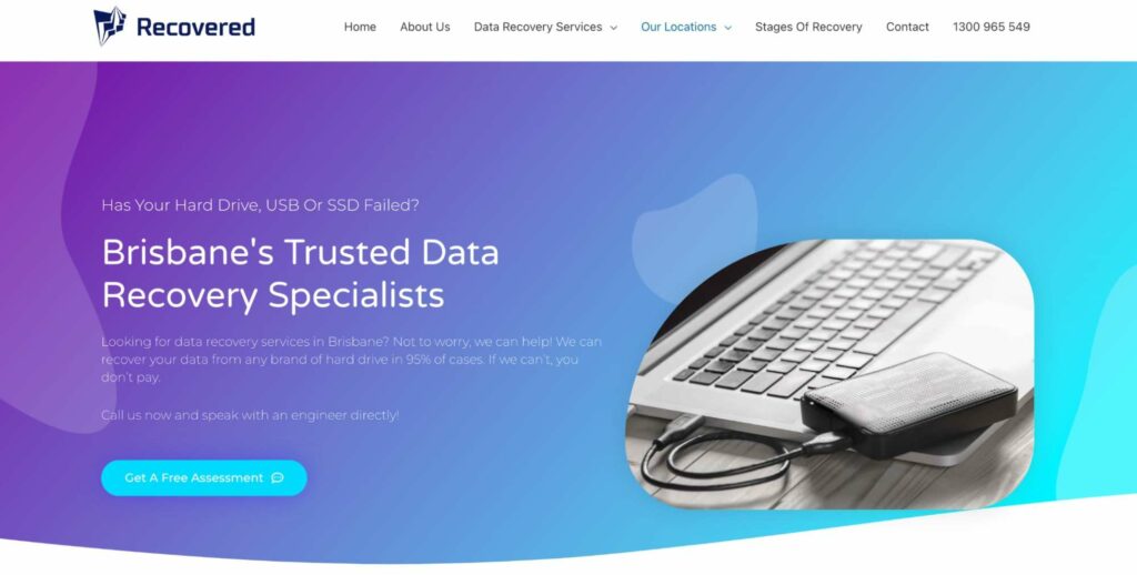 Recovered Data Recovery Homepage