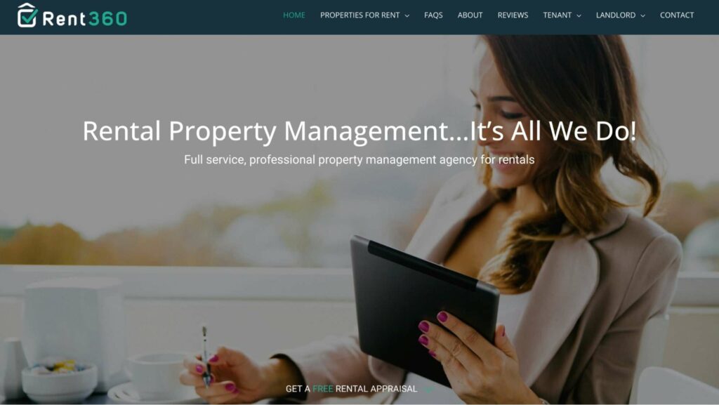 Rent360 Homepage