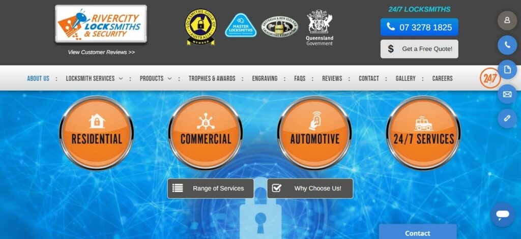 Rivercity Locksmiths and Security Homepage