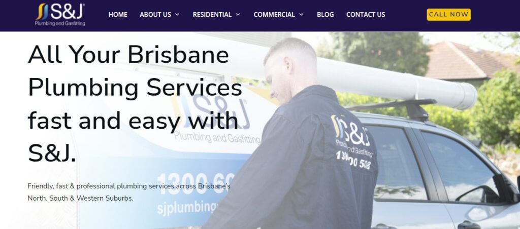 S&J Plumbing & Gasfitting Homepage