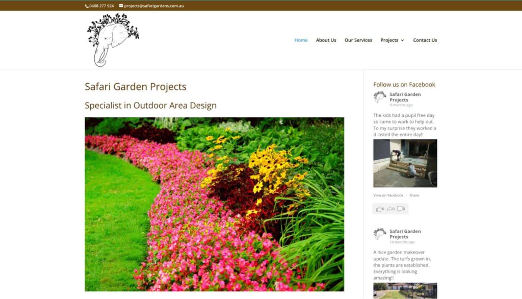 Safari Garden Projects Homepage