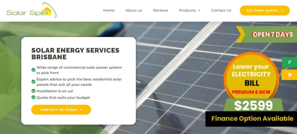 Solar Spirit Homepage