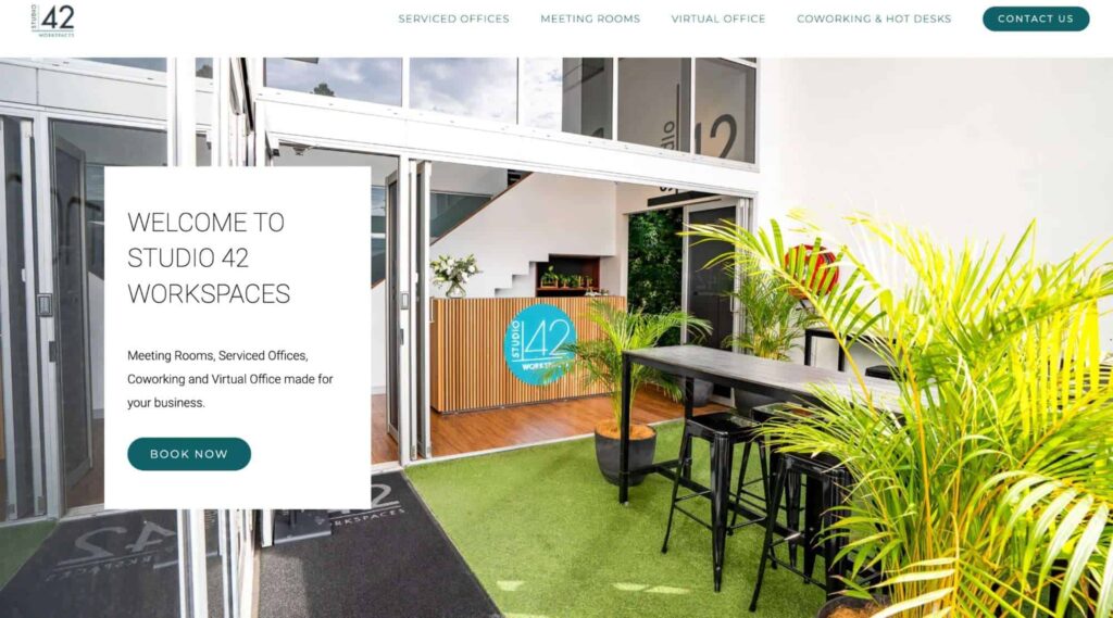 Studio 42 Workspaces Homepage