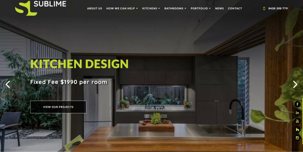 Sublime Luxury Kitchens & Bathrooms Homepage