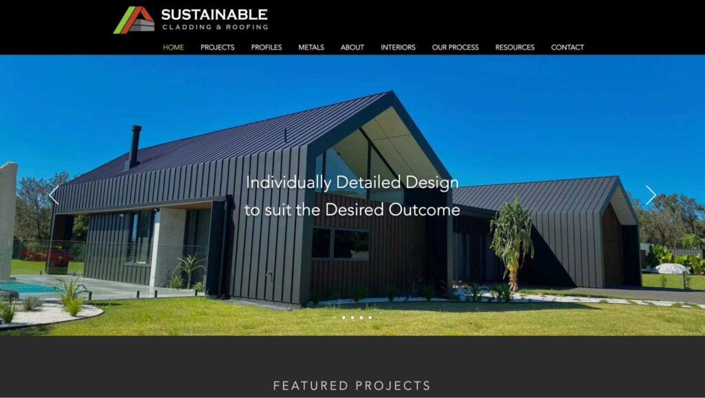 Sustainable Cladding & Roofing Homepage