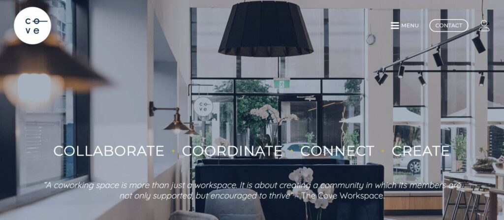 The Cove Workspace Homepage