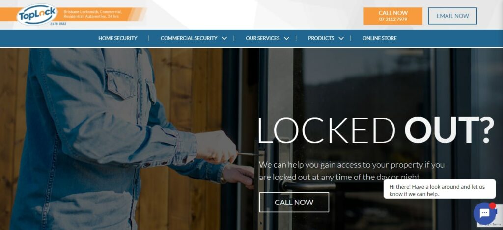 Toplock Locksmiths Homepage