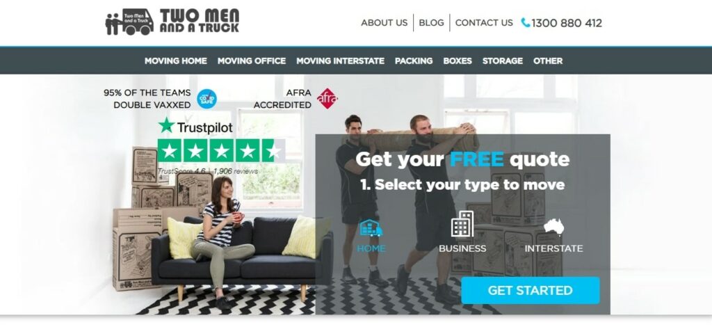 Two Men and a Truck Homepage