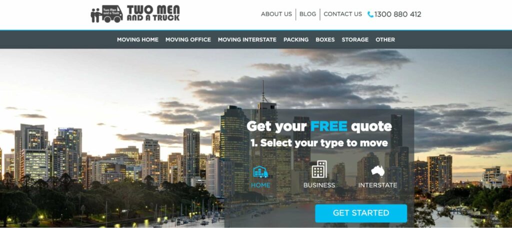Two Men and a Truck Homepage