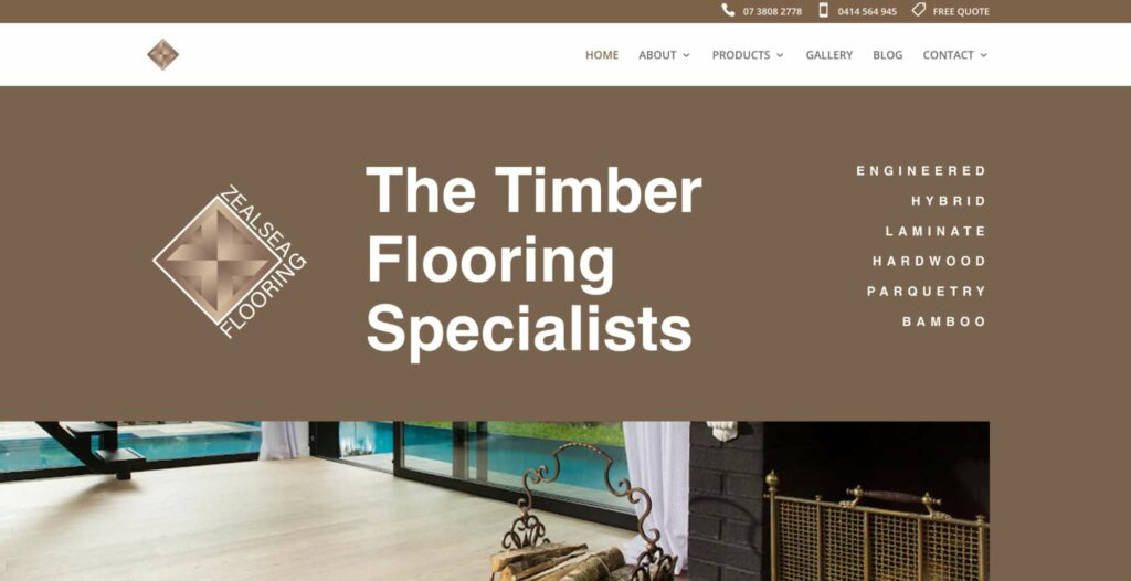 Zealsea Timber Flooring Homepage