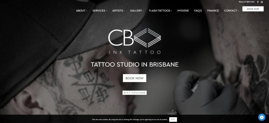 CB Ink Tattoo Homepage