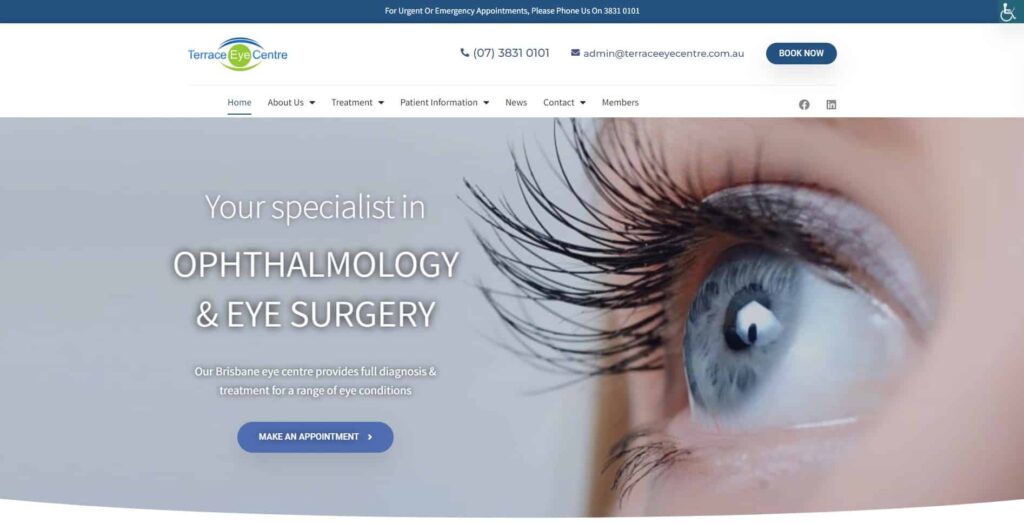Dr. Mark Donaldson from Terrace Eye Centre Homepage
