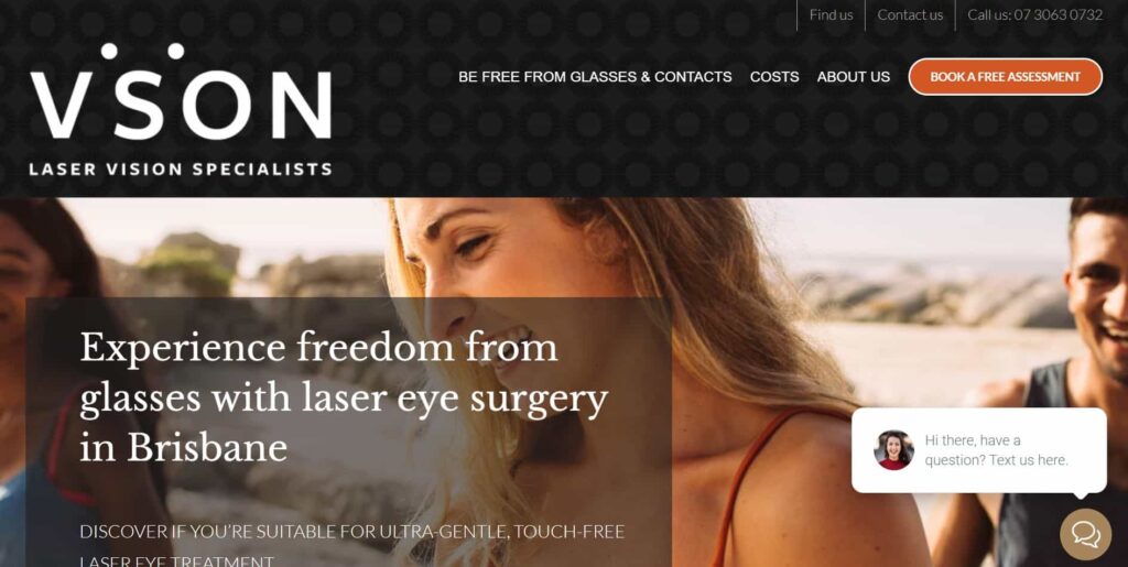 Dr. Matthew Russell from VSON Laser Vision Specialists Homepage