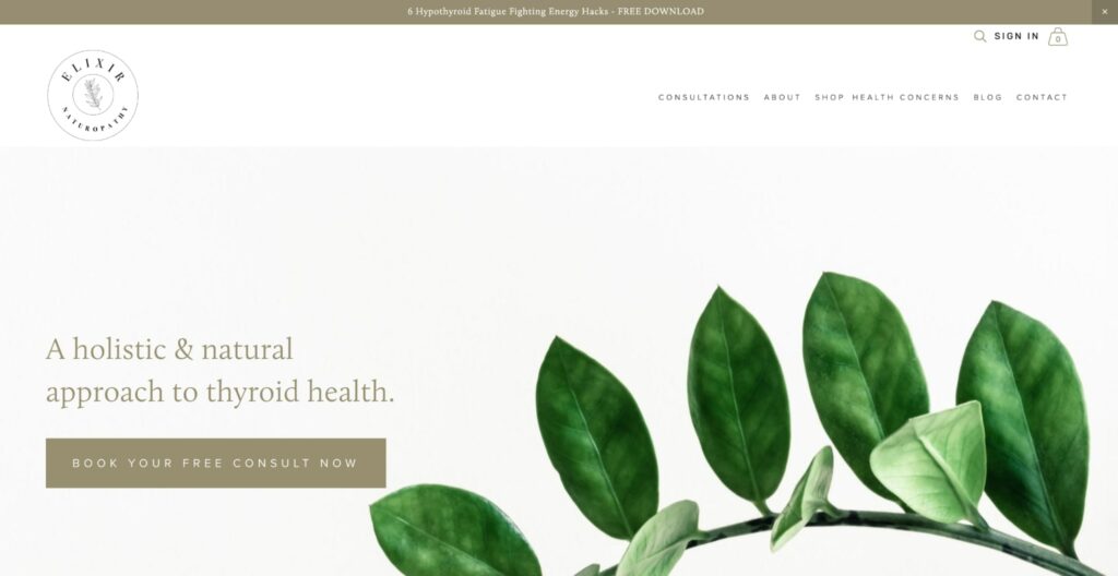 Elixir Naturopathy Homepage