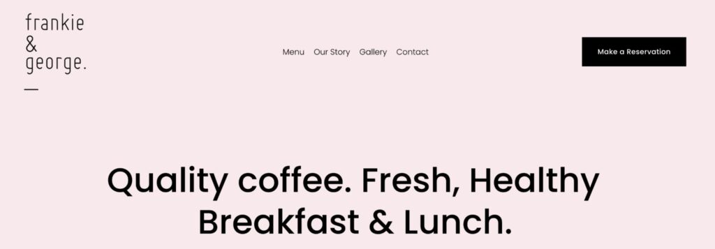 Frankie & George Homepage