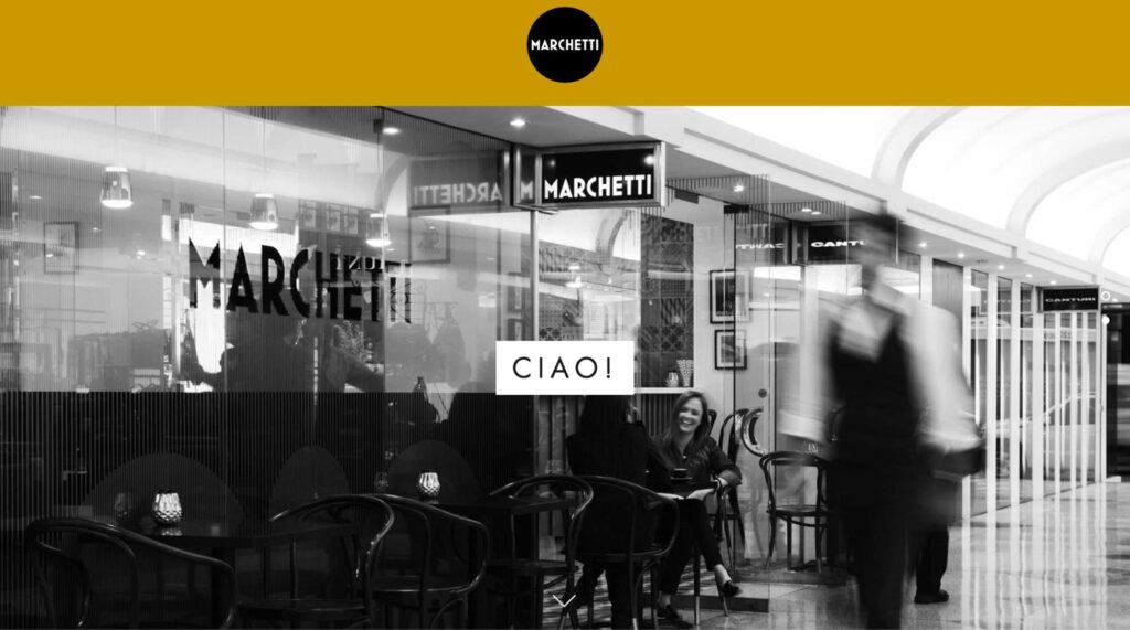 Marchetti Café Homepage