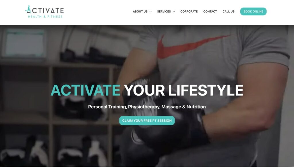 Pat Dall from Activate Health and Fitness Homepage