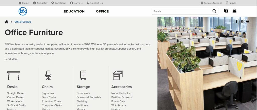 BFX Furniture Homepage