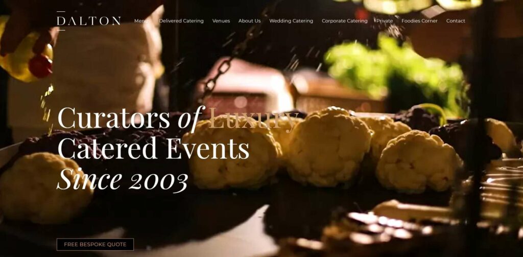 Dalton Catering & Events Homepage