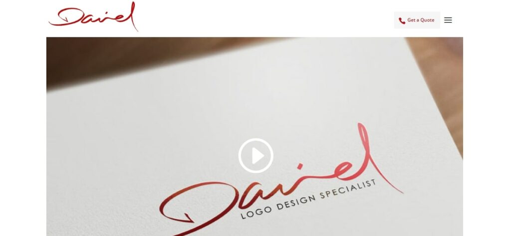 Daniel Sim Graphic Design Homepage
