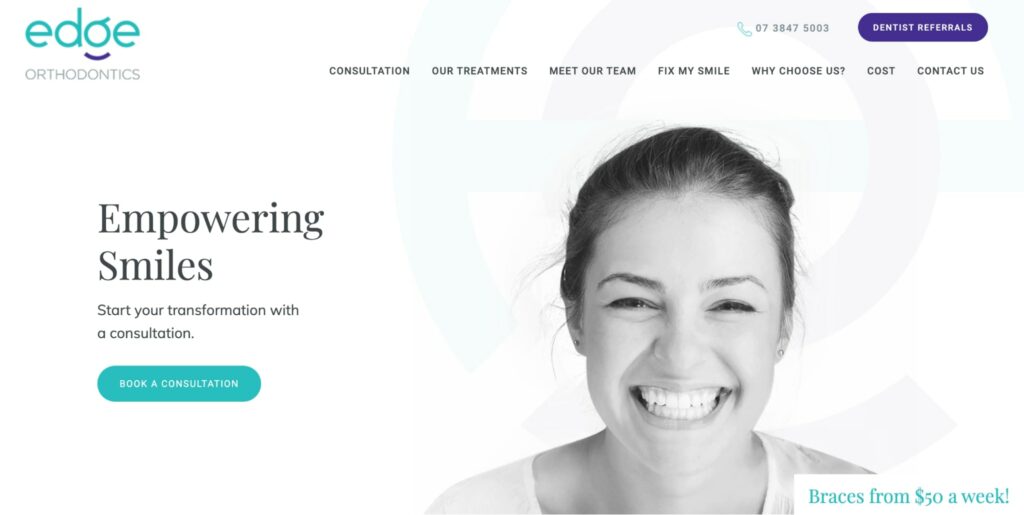 Dr. Angie Phelan from Edge Orthodontics Homepage