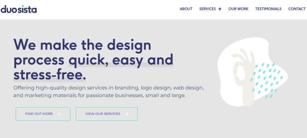 Duosista Design Homepage