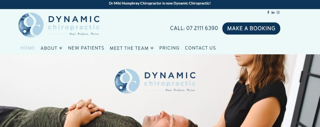 Dynamic Chiropractic Homepage