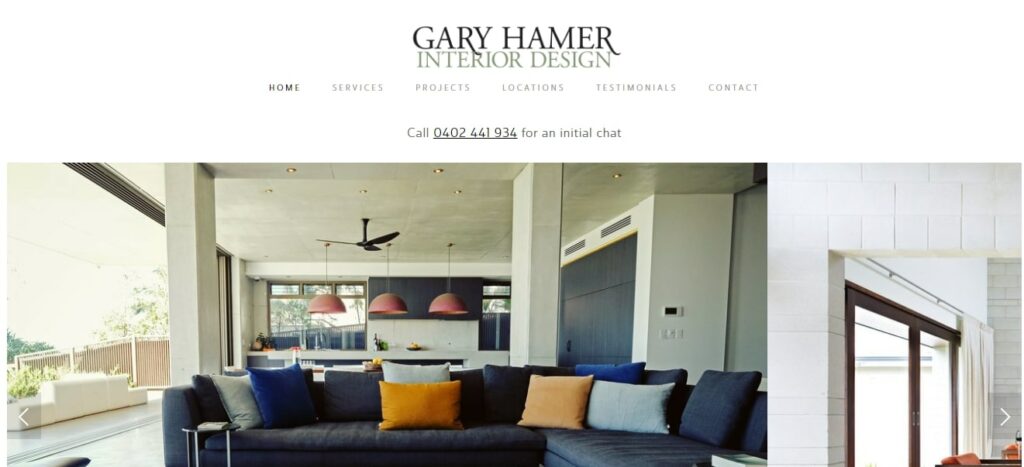 Gary Hamer Interior Design Homepage